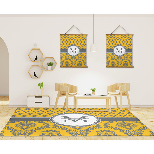 Damask & Moroccan 8'x10' Indoor Area Rugs - IN CONTEXT