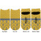 Damask & Moroccan Adult Ankle Socks - Double Pair - Front and Back - Apvl