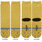 Damask & Moroccan Adult Crew Socks - Double Pair - Front and Back - Apvl