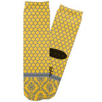 Damask & Moroccan Adult Crew Socks (Personalized)
