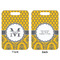 Damask & Moroccan Aluminum Luggage Tag (Front + Back)