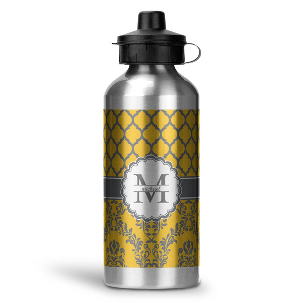 Custom Damask & Moroccan Water Bottles - 20 oz - Aluminum (Personalized)