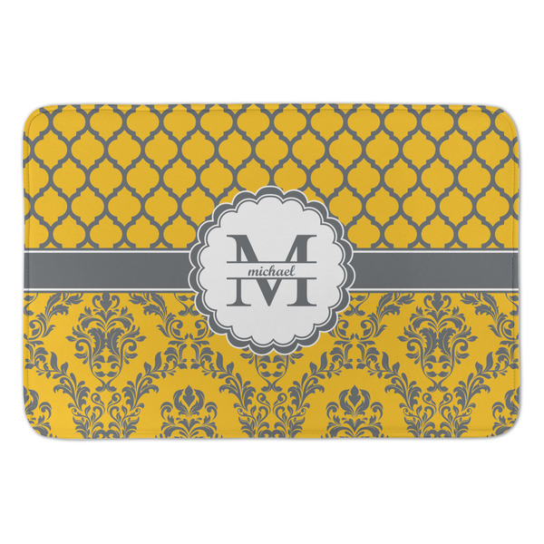 Custom Damask & Moroccan Anti-Fatigue Kitchen Mat (Personalized)