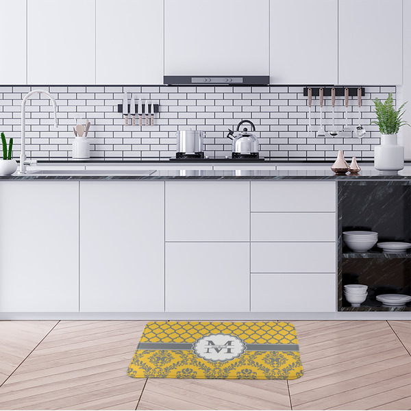 Damask & Moroccan Anti-Fatigue Kitchen Mats - LIFESTYLE