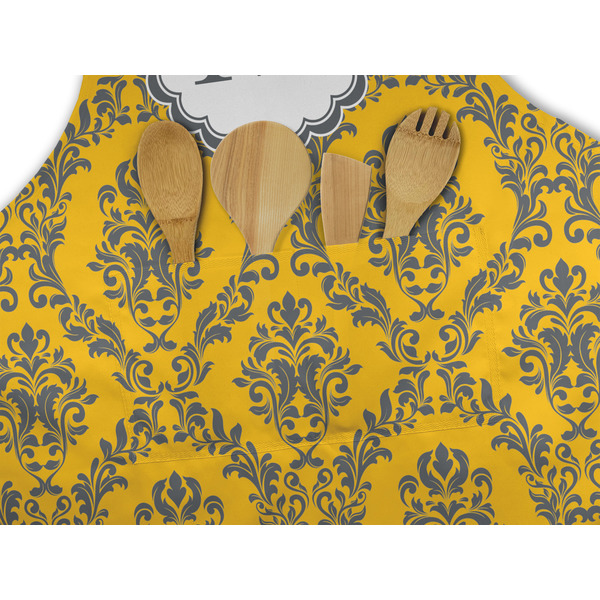 Damask & Moroccan Apron - Pocket Detail with Props