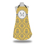 Damask & Moroccan Apron w/ Name and Initial