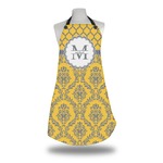 Damask & Moroccan Apron w/ Name and Initial