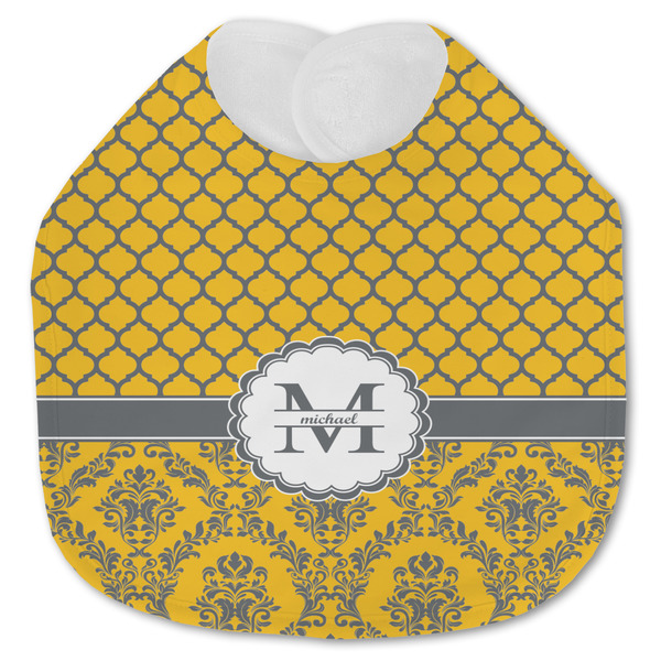 Damask & Moroccan Baby Bib - AFT closed