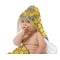 Damask & Moroccan Baby Hooded Towel on Child