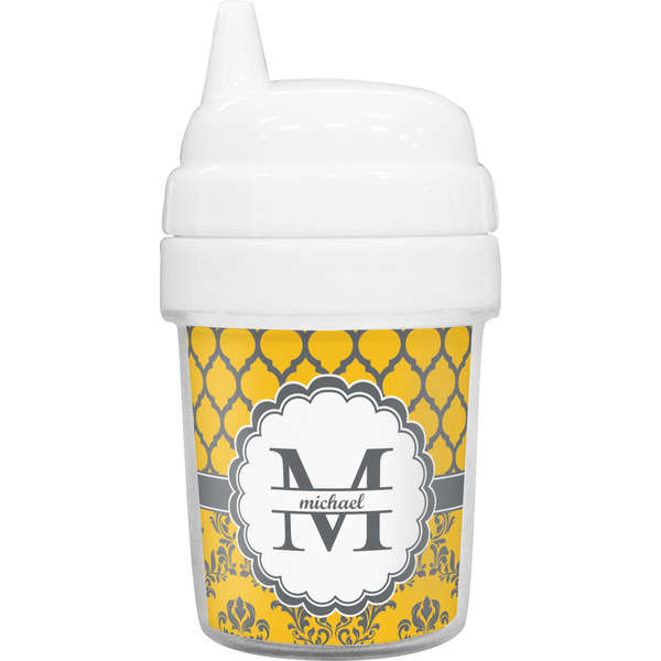 Custom Damask & Moroccan Baby Sippy Cup (Personalized)