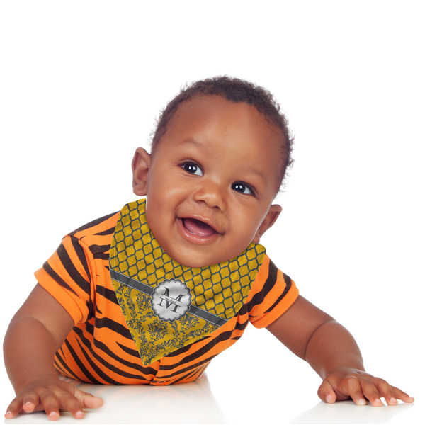 Damask & Moroccan Bandana Bib - (Lifestyle 1 boy)