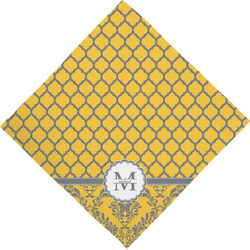 Damask & Moroccan Dog Bandana Scarf w/ Name and Initial