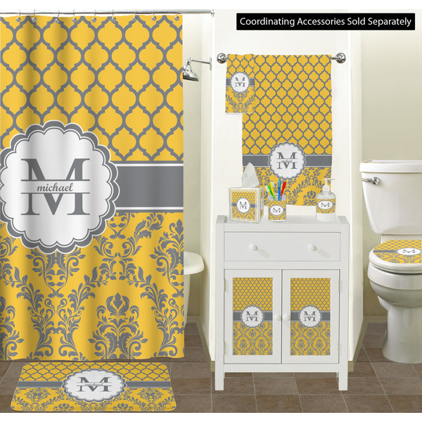 Damask & Moroccan Bathroom Scene