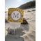 Damask & Moroccan Beach Spiker white on beach with sand