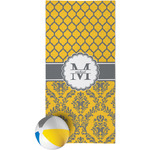 Damask & Moroccan Beach Towel (Personalized)