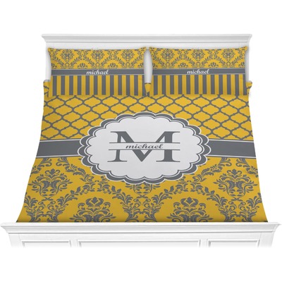 Damask & Moroccan Comforter Set - King (Personalized)