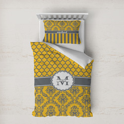 Damask & Moroccan Duvet Cover Set - Twin XL (Personalized)