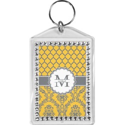 Damask & Moroccan Bling Keychain (Personalized)