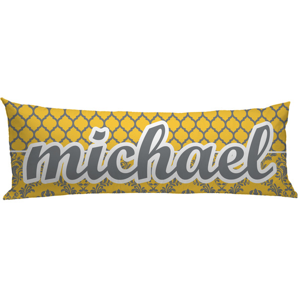 Custom Damask & Moroccan Body Pillow Case (Personalized)