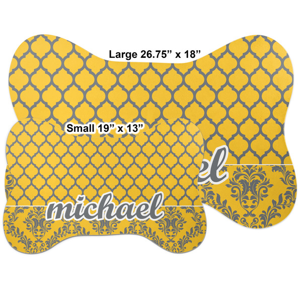 Damask & Moroccan Bone Shaped Mat Comparison