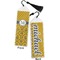 Damask & Moroccan Bookmark with tassel - Front and Back