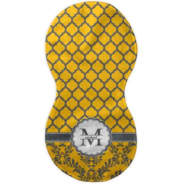 Damask & Moroccan Burp Peanut Shaped Flat
