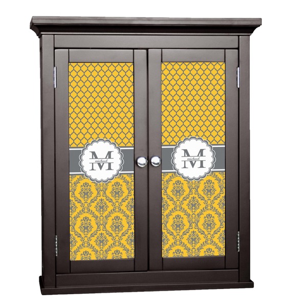 Custom Damask & Moroccan Cabinet Decal - Small (Personalized)