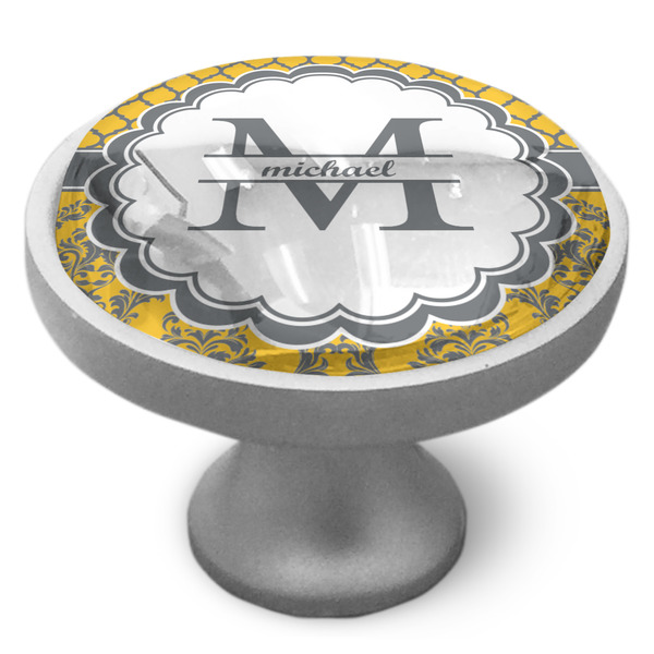 Custom Damask & Moroccan Cabinet Knob (Personalized)