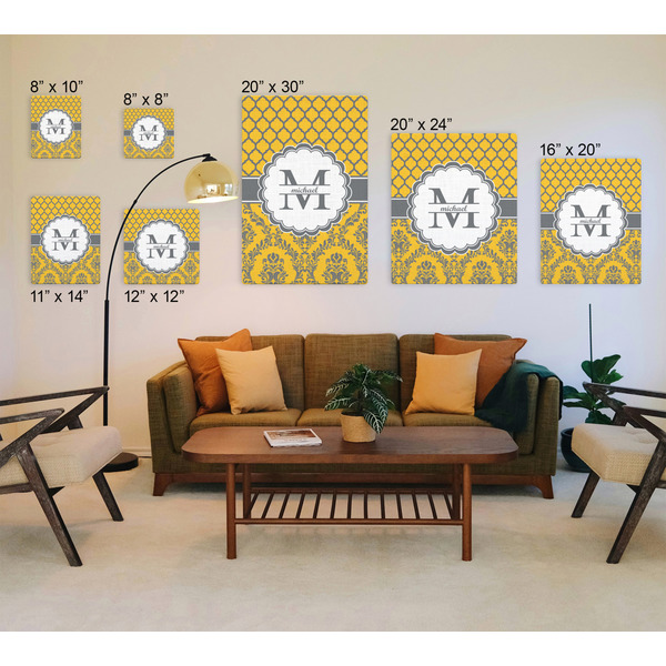 Damask & Moroccan Canvas Prints - Multiple Sizes