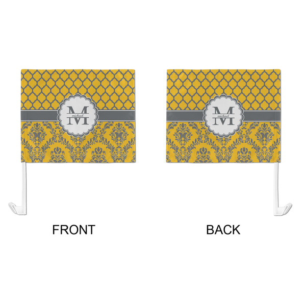 Damask & Moroccan Car Flag - Large - APPROVAL