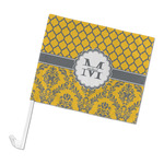 Damask & Moroccan Car Flag (Personalized)