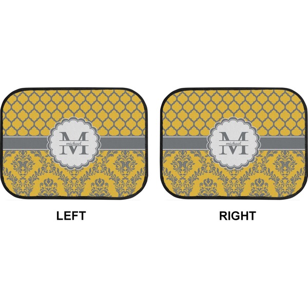Damask & Moroccan Car Floor Mats (Back Seat) (Approval)