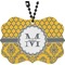 Damask & Moroccan Car Ornament (Front)