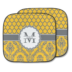 Damask & Moroccan Car Sun Shade - Two Piece (Personalized)