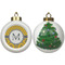 Damask & Moroccan Ceramic Christmas Ornament - X-Mas Tree (APPROVAL)