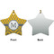 Damask & Moroccan Ceramic Flat Ornament - Star Front & Back (APPROVAL)