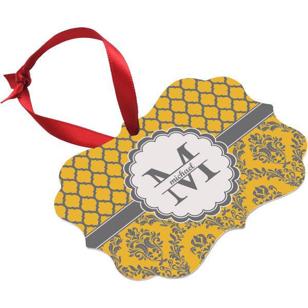Damask & Moroccan Christmas Ornament