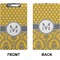 Damask & Moroccan Clipboard (Legal) (Front + Back)