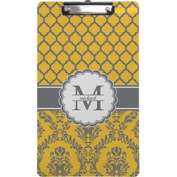 Damask & Moroccan Clipboard (Legal Size) (Personalized)