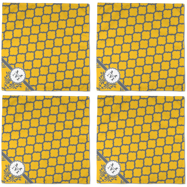 Damask & Moroccan Cloth Napkins - Personalized Dinner (APPROVAL) Set of 4