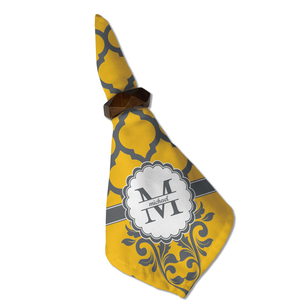 Damask & Moroccan Cloth Napkins - Personalized Dinner (Folded in Ring) (MAIN)