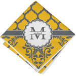 Damask & Moroccan Cloth Napkin w/ Name and Initial