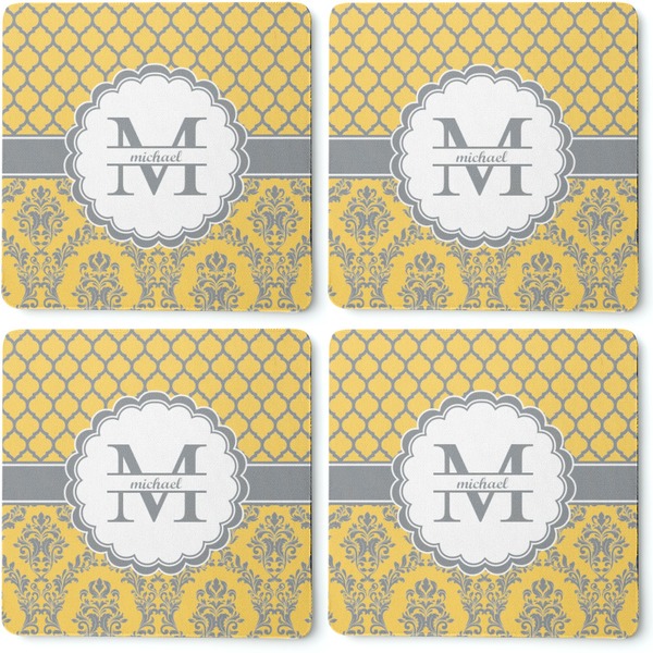 Damask & Moroccan Coaster Rubber Back - Apvl