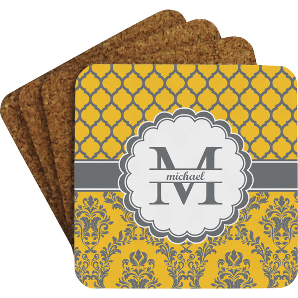 Damask & Moroccan Coaster Set (Personalized)