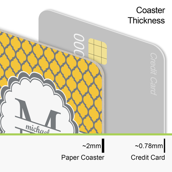 Damask & Moroccan Coaster Thickness