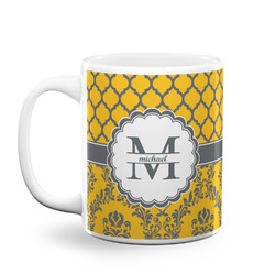Damask & Moroccan Coffee Mug (Personalized)