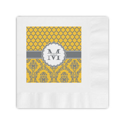 Damask & Moroccan Coined Cocktail Napkins (Personalized)