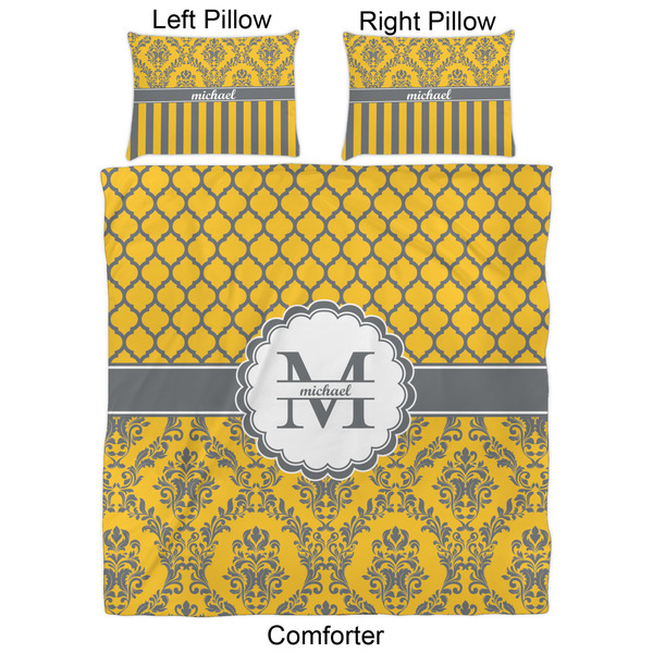 Damask & Moroccan Comforter Set - Queen - Approval