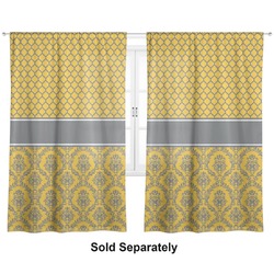 Damask & Moroccan Curtain Panel - Custom Size