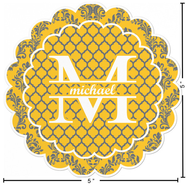 Damask & Moroccan Custom Shape Iron On Patches - L - APPROVAL
